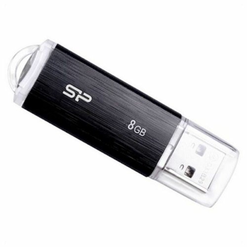 USB-minne Silicon Power Ultima U02 8 GB USB 2.0 Vit Svart 8 GB (