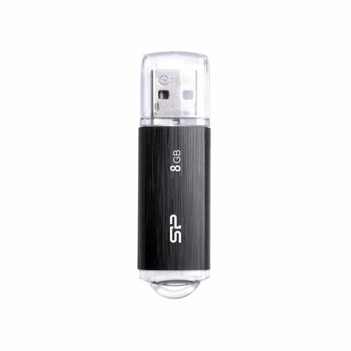 USB-minne Silicon Power Ultima U02 8 GB USB 2.0 Vit Svart 8 GB (