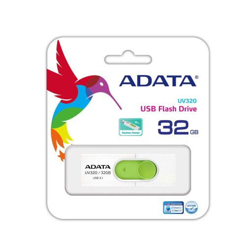 USB-minne Adata UV320 32 GB Vit/Grn