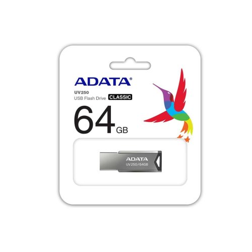 USB-minne Adata UV250 Silvrig 64 GB