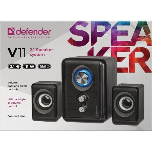 PC-hgtalare Defender V11 Svart