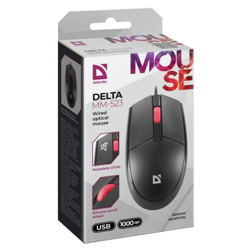Gaming Mus Defender DELTA MM-523 Svart