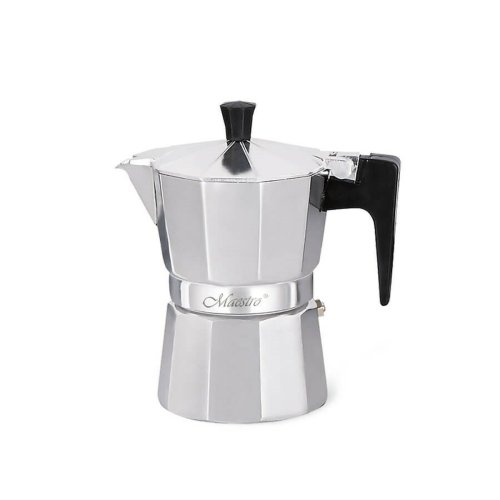 Italiensk Kaffepanna Feel Maestro MR-1666-3 Svart Silvrig Alumin