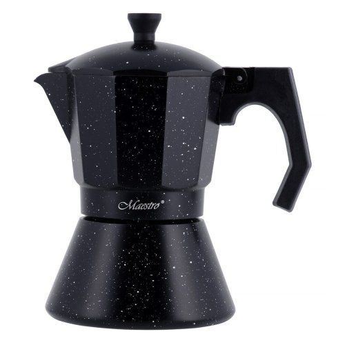Italiensk Kaffepanna Feel Maestro MR-1667-6 Svart Granit Alumini
