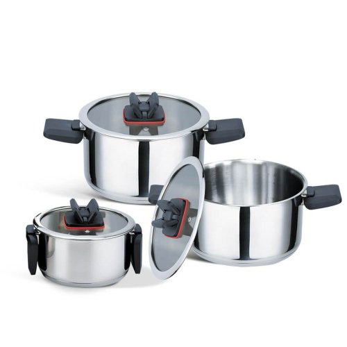 Kastrull Feel Maestro MR-3531-6 Svart Stl 6 Delar