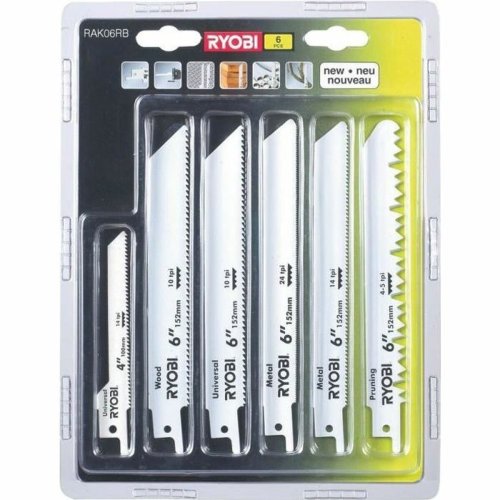 Sgblad Ryobi RAK06RB Sjlvsgande sg Metall 6 Delar