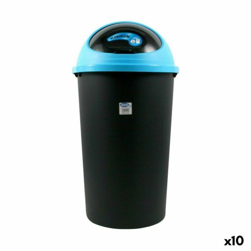 Papperskorg Tontarelli Big hoop Bl Svart 50 L 39 x 39 x 72 cm (