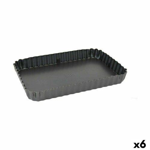 Avtagbar form Quttin Svart Kolstl 31,5 x 21,5 x 3,5 cm (6 antal