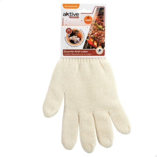 Barbecue glove Aktive 24 antal Beige