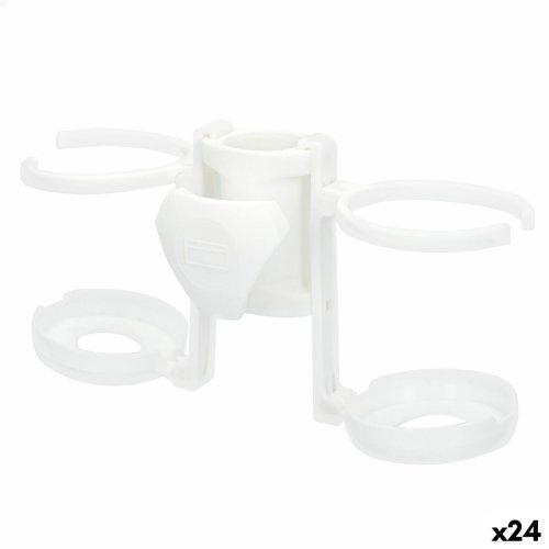 Strandparasoll med mugghllare Aktive 23 x 12 x 8 cm (24 antal)