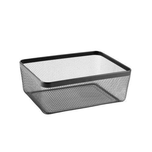 Multifunktionell korg Confortime Svart Metall 30,5 x 40,5 x 15,2
