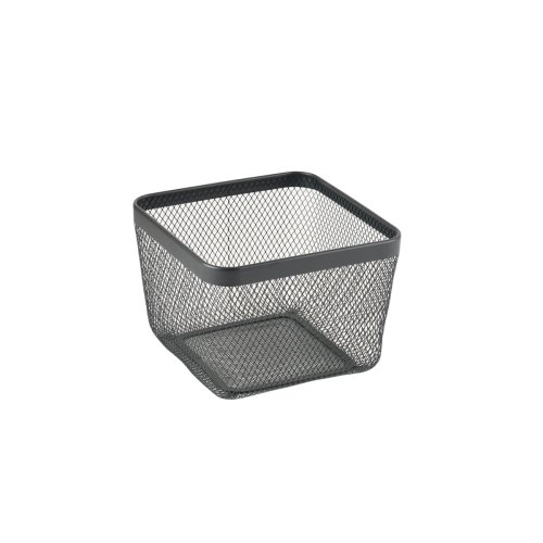 Multifunktionell korg Confortime Svart Metall 24,5 x 24,5 x 17 c