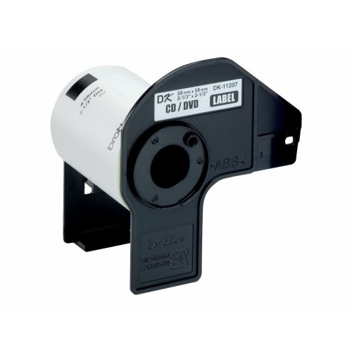 Etiketter till Skrivare Brother DK-11207 CD/DVD  58 mm Svart/Vi