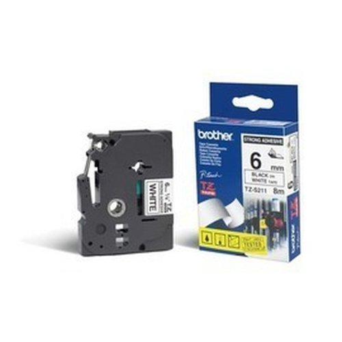Original Blckpatron Brother TZe-S211 Svart Vit/Svart Svart/Vit