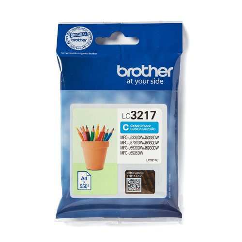 Original Blckpatron Brother LC-3217C Turkos