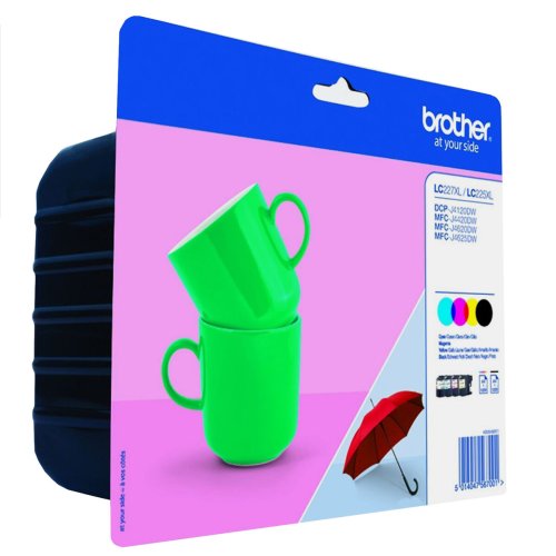 Original Blckpatron Brother LC-227XLVALBP Gul Multicolour