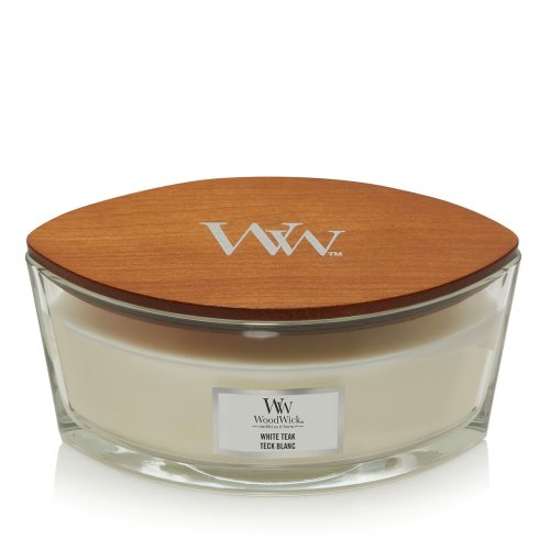 Doftljus Woodwick Core Ellipse White Teak 453 g