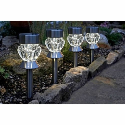 Uppsttning med solcellsstav Smart Garden Glas (4 antal)