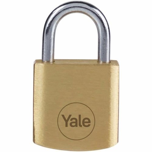 Hngls med nyckel Yale Stl Rektangulr Gyllene (4 antal)
