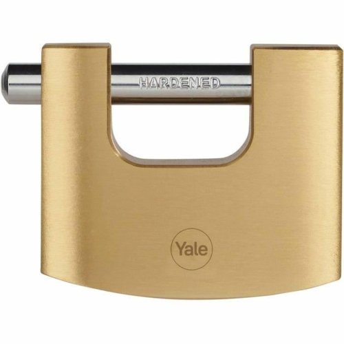 Hngls med nyckel Yale Rektangulr Gyllene