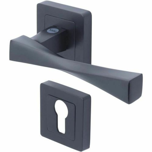 D�rrhandtag Yale YPP7-V-PE Verona Svart Aluminium