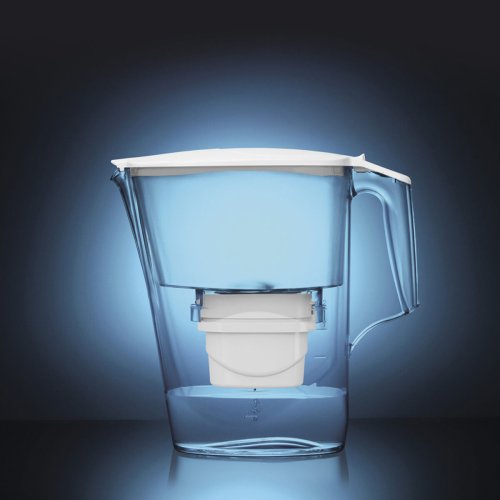 Filtreringskanna Aqua Optima Liscia Evolve Vit Plast 2,5 L