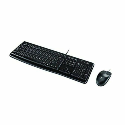 Tangentbord med optisk mus Logitech 920-002550 USB Svart Qwerty
