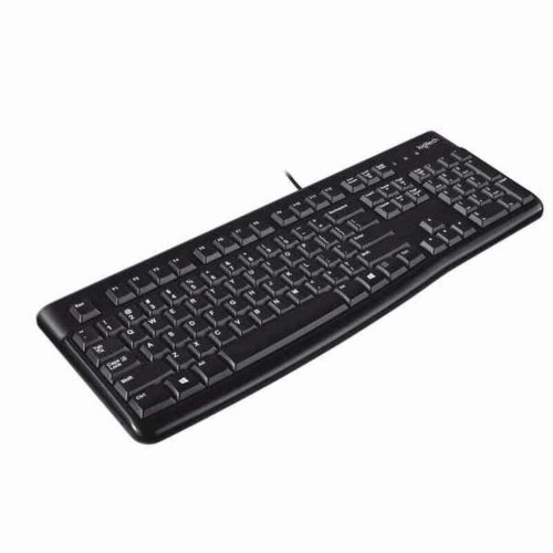 Qwerty Spanska Logitech K120 USB Svart Qwerty Spanska QWERTY
