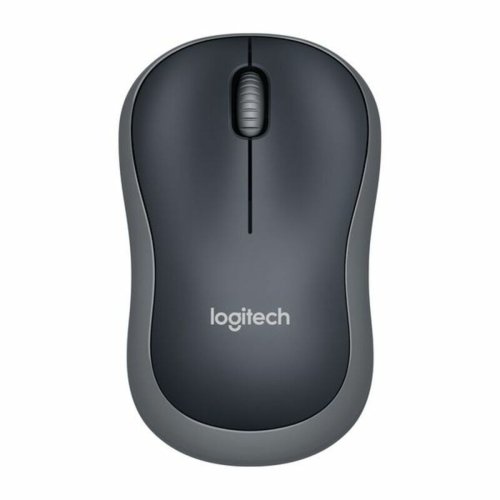 Trdls Mus Logitech M185 Svart Gr Svartvit 1000 dpi