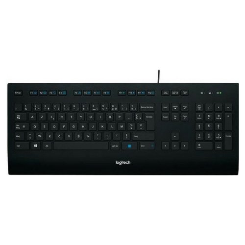 Tangentbord Logitech K280E Svart Franska AZERTY