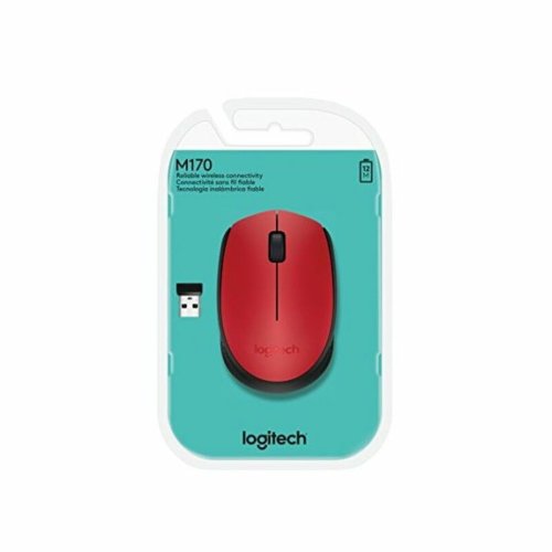 Trdls Mus Logitech 910-004641 1000 dpi Rd Svart/Rd