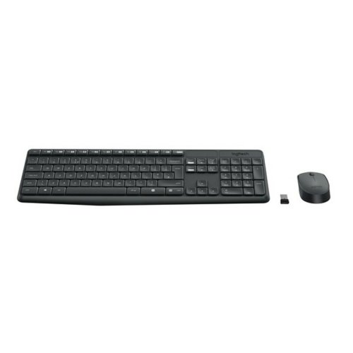 Tr�dl�st Tangentbord och Mus Logitech 920-007919 Svart