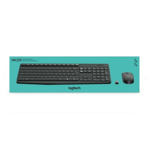 Tr�dl�st Tangentbord och Mus Logitech 920-007919 Svart