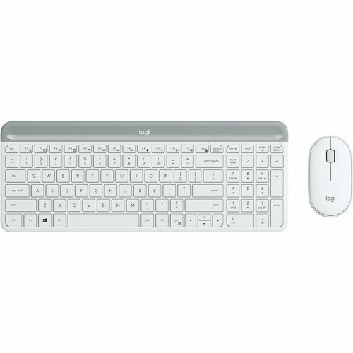 Tangentbord och Mus Logitech 920-009199 Vit spanska Qwerty Spans