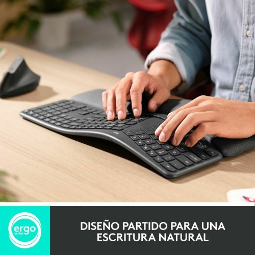 Tangentbord Logitech 920-010105 Svart Gr Grafit Qwerty Spanska