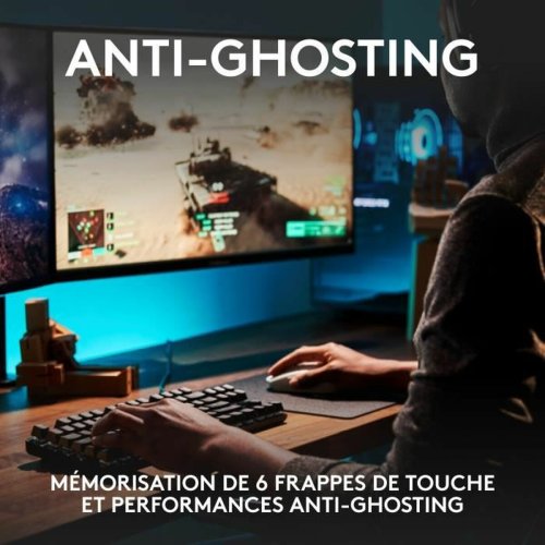 Bluetooth-tangentbord med tabletthllare Logitech G413 SE Fransk