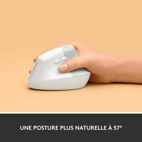 Trdls Mus Logitech Lift Vit Ergonomiskt 4000 dpi