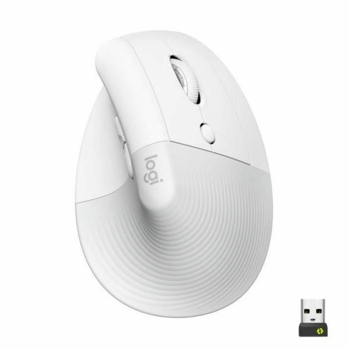 Mus Logitech Lift Vit Ergonomiskt 4000 dpi