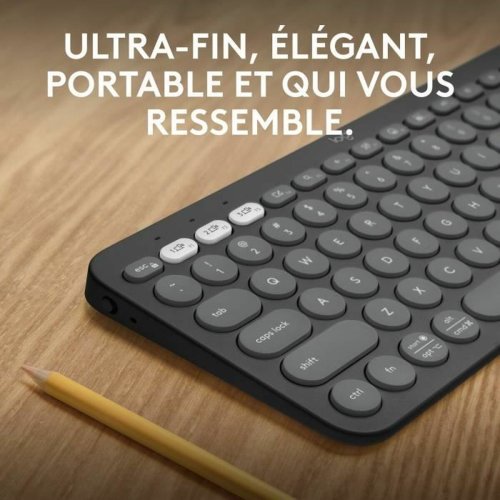 Bluetooth-tangentbord med tabletthllare Logitech K380 Franska G