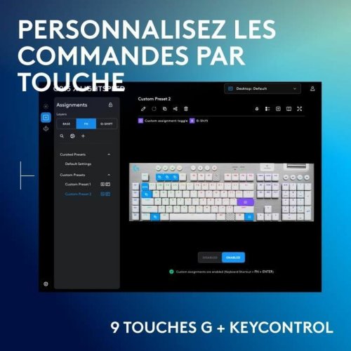 Trdlst Tangentbord Logitech G915 X Vit AZERTY