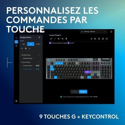 Trdlst Tangentbord Logitech G915 TKL X Svart AZERTY