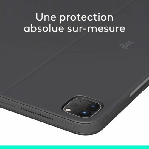 Fodral till L�splatta Logitech iPad Pro Svart Gr� Grafit AZERTY