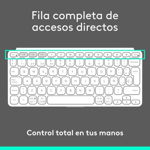 Tangentbord Logitech 920-012974 Vit Gr QWERTY