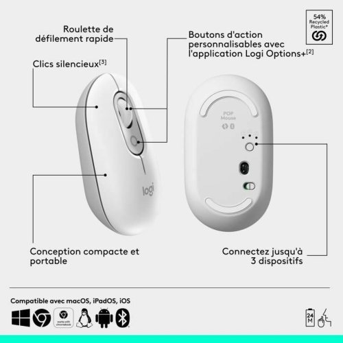 Trdls Mus Bluetooth Logitech Pop Vit