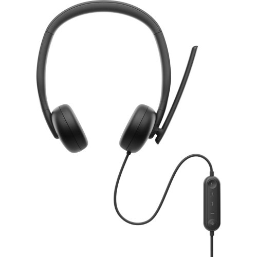 Hrlurar med Mikrofon Dell WH3024-DWW Svart