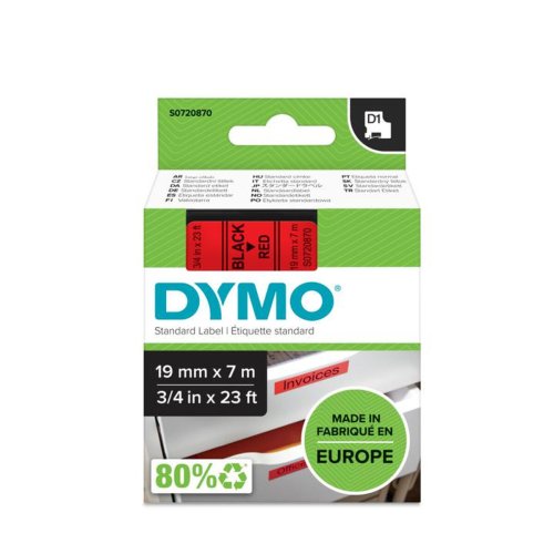 Laminerat Band till Etikettskrivare Dymo D1 45807 LabelManager?