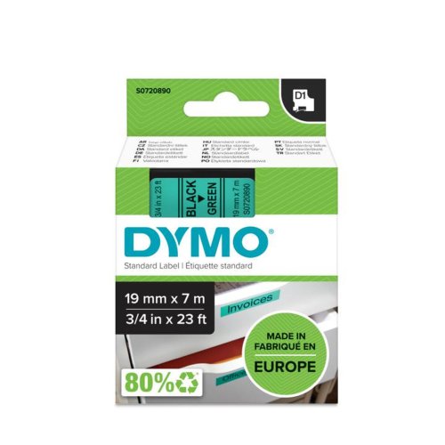 Laminerat Band till Etikettskrivare Dymo D1 45809 LabelManager?