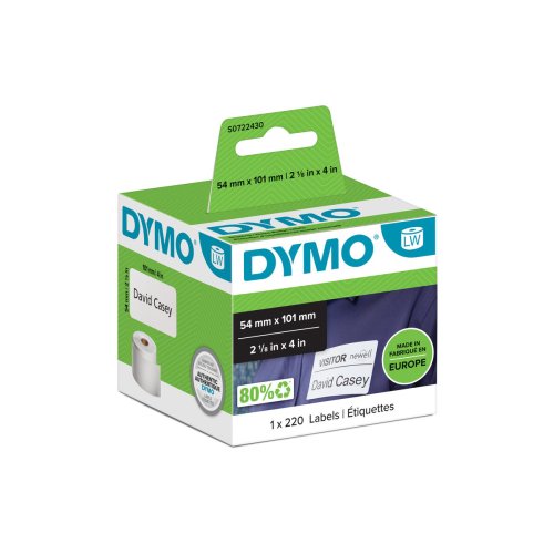 Etiketter till Skrivare Dymo 99014 54 x 101 mm LabelWriter? Vit