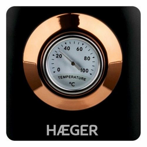 Elektrisk vattenkokare och tekanna Haeger EK-22B.024A Svart Rost