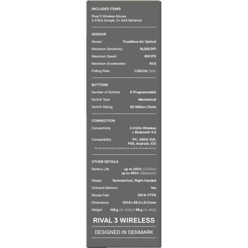 Mus SteelSeries 62525 Lavendel